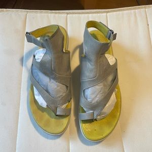 Tsubo Grey Sandals Size 10